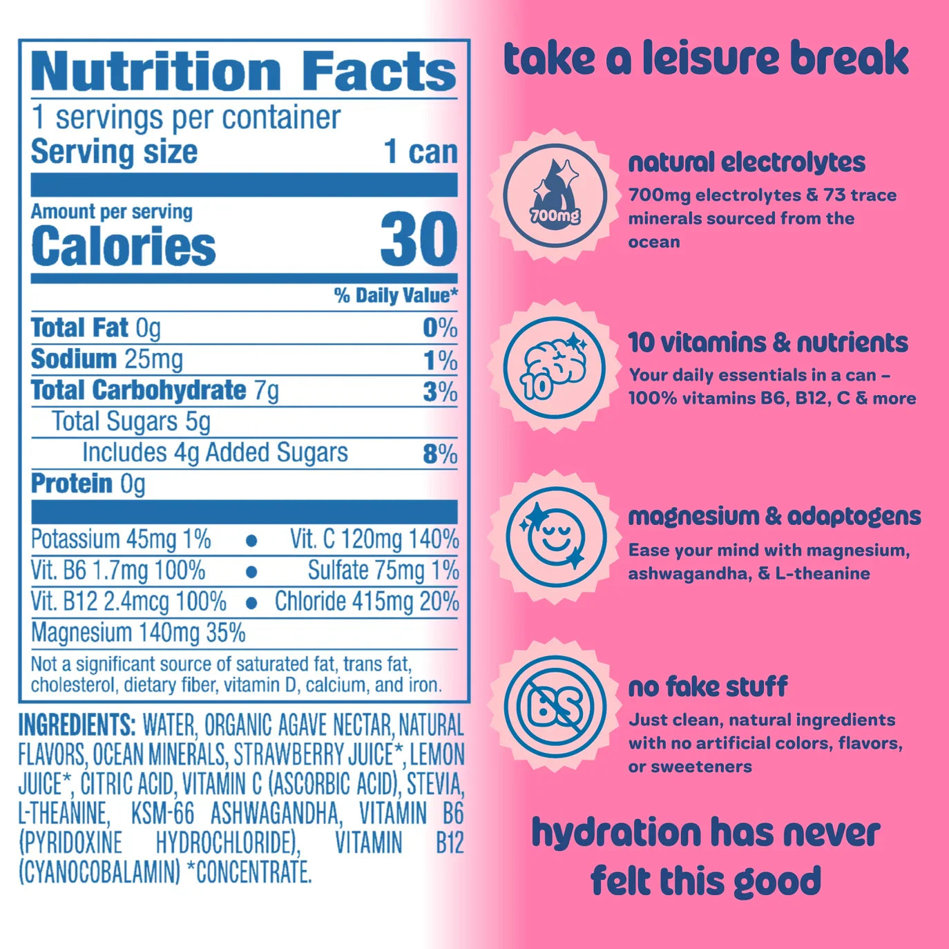 Leisure Hydration - Strawberry Breeze